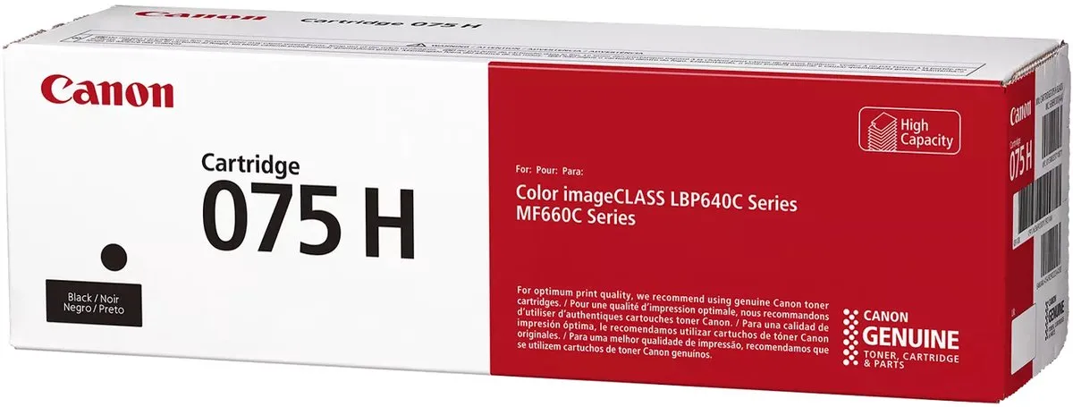 Canon 075H Tonercartridge - 3500 Pagina's - Zwart