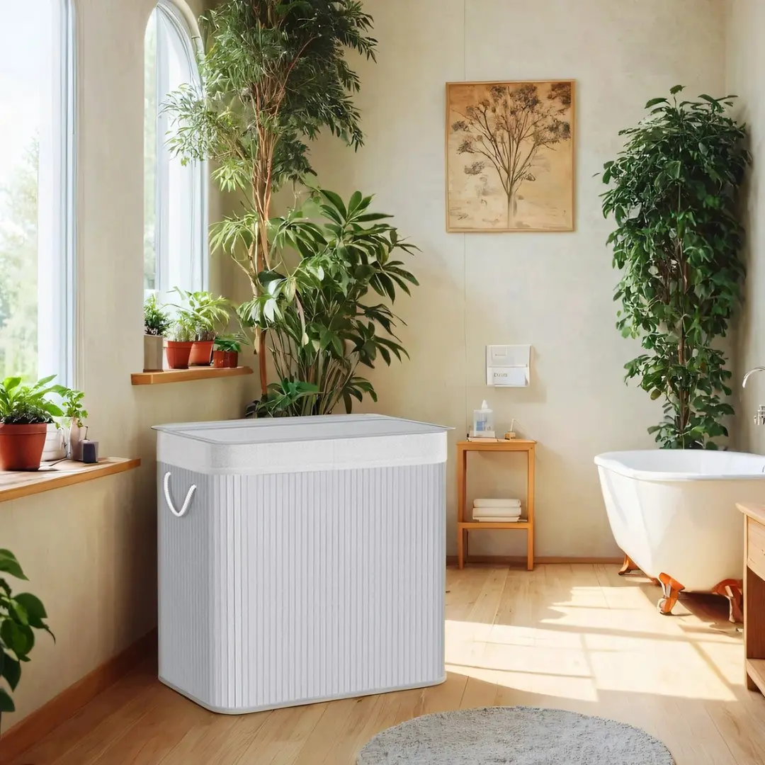 Songmics Wasmand 3 Vakken 150L
