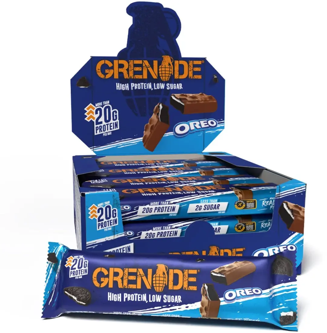 Grenade Oreo Milk Eiwitreep 18x35g
