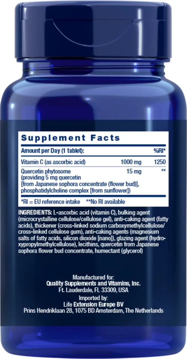 Life Extension Vitamine C Bio-Quercetin Phytosome 60 Tabletten