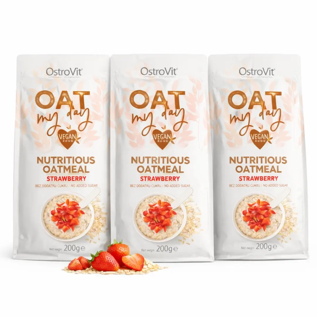 OstroVit Oat My Day Aardbei Havermout 3x200g