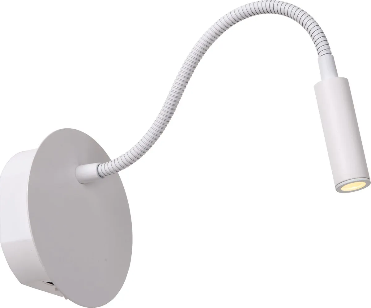 Lucide JOLIJN Oplaadbare Bedlamp - Ø11cm LED 3000K Magnetisch Wit