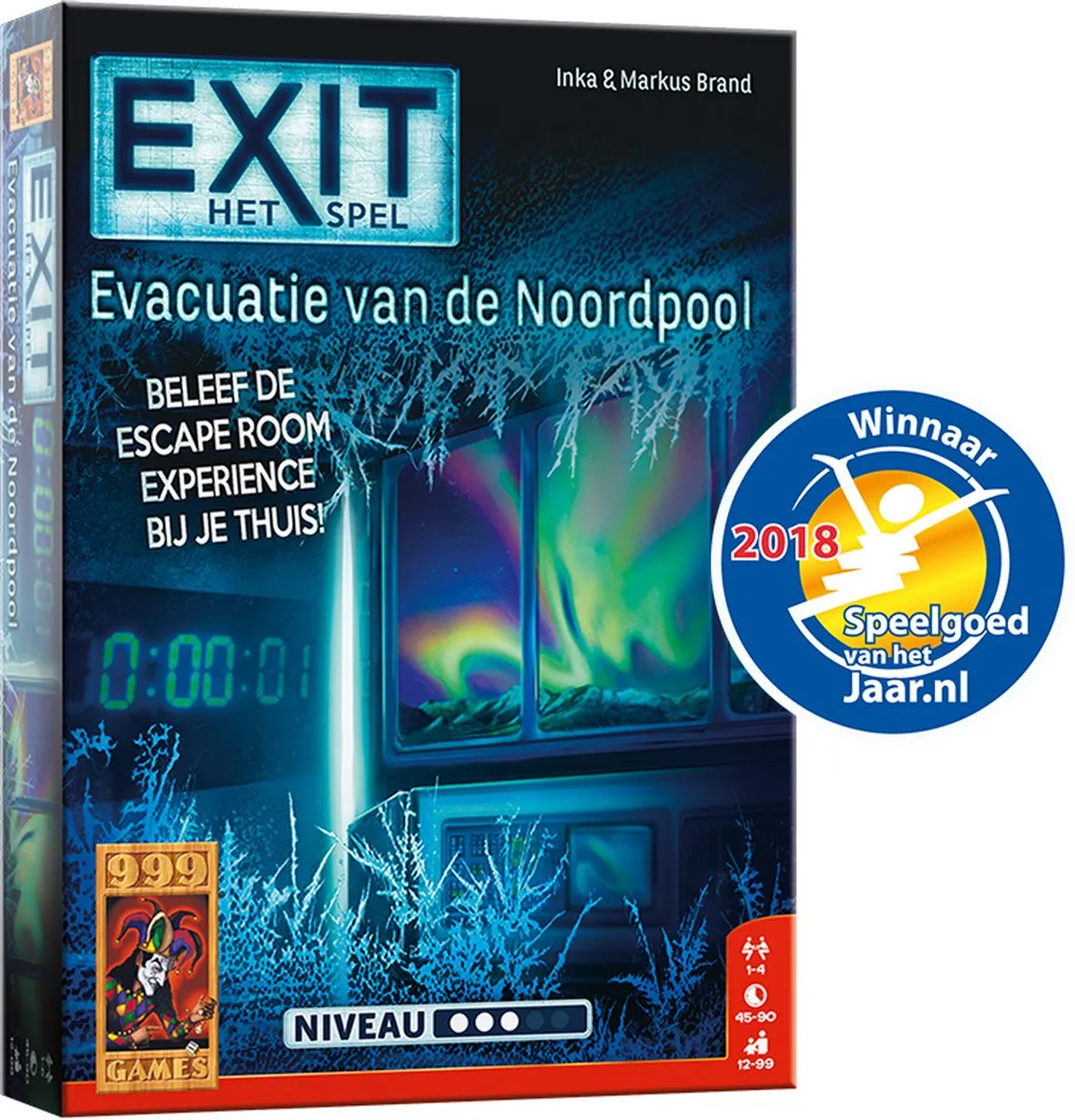 999 Games EXIT Evacuatie van de Noordpool - Breinbreker - 1-4 Spelers