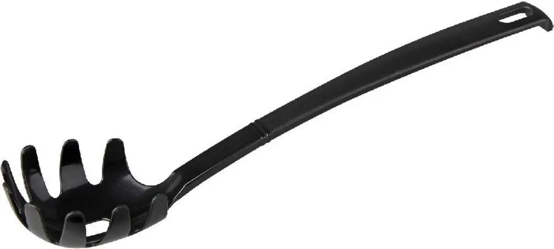 Fackelmann Spaghettilepel 30 cm Zwart/Nylon