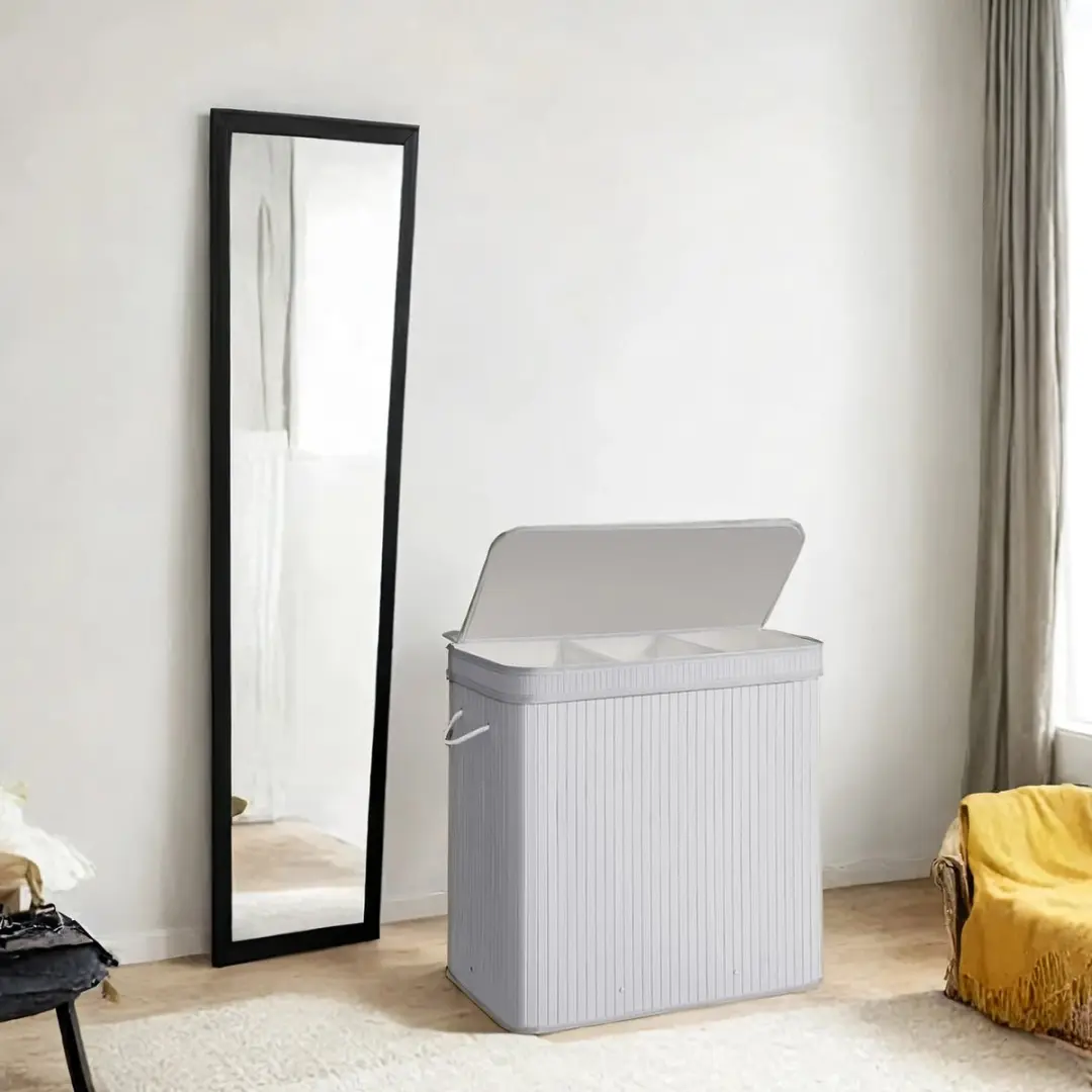 Songmics Bamboe Wasmand 100L