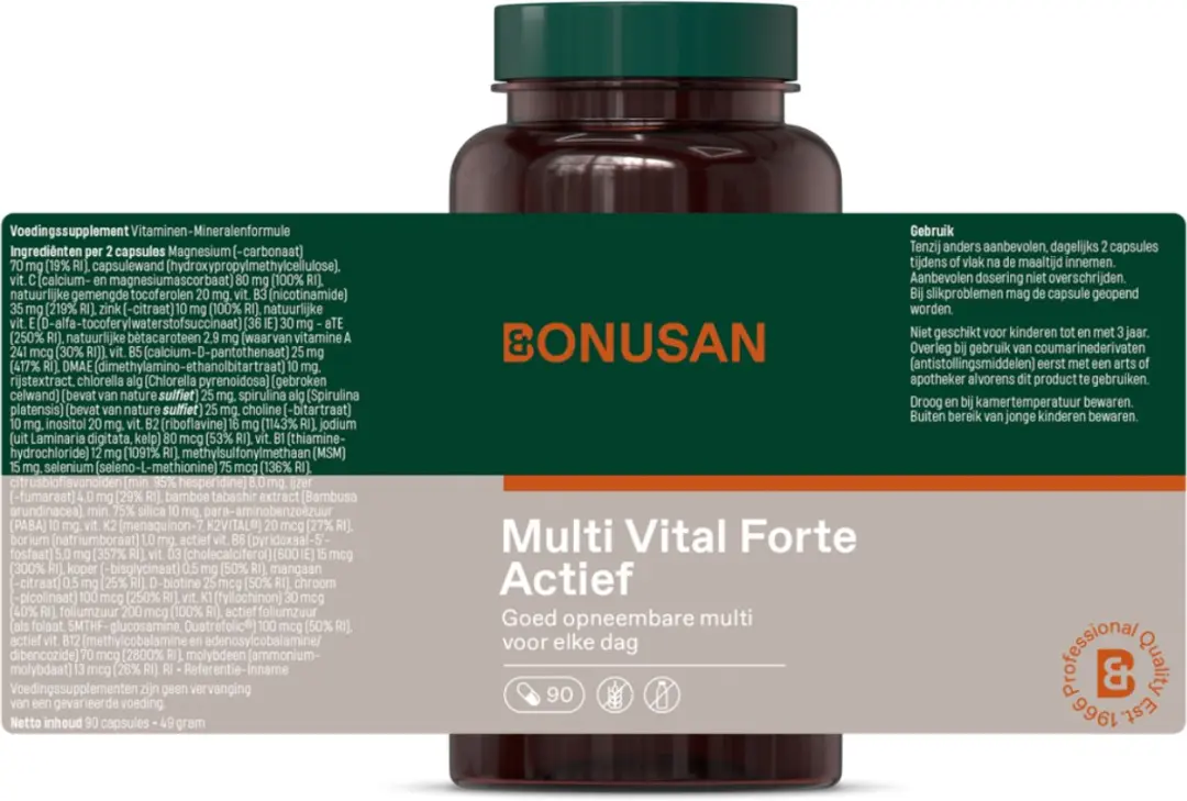 Bonusan Multi Vital Forte Actief 90 Capsules