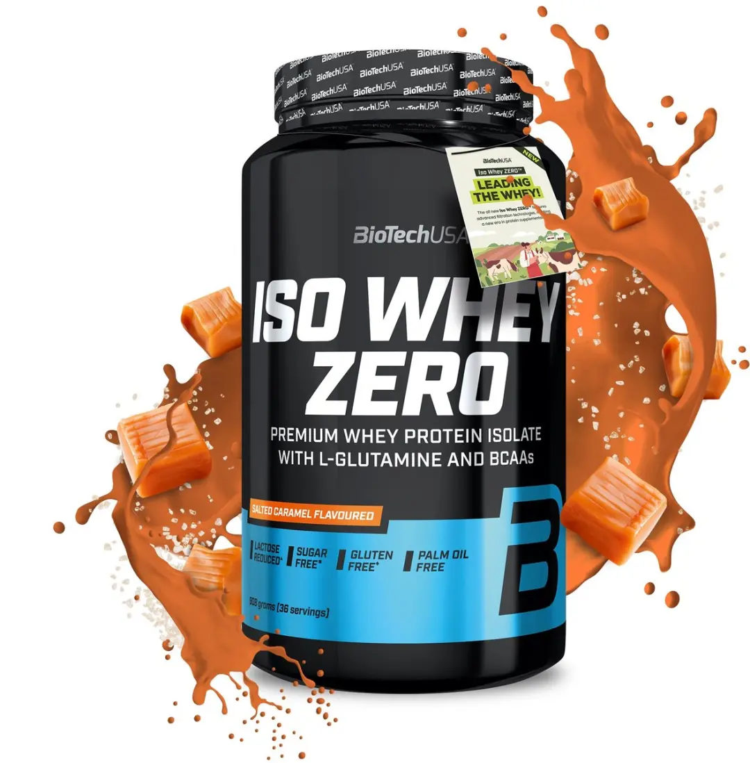BioTechUSA Iso Whey Zero Gezouten Karamel 908g
