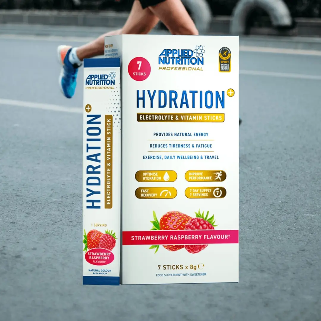 Applied Nutrition Hydration+ Electrolyte Sticks - 56g (7x8g) - Aardbei/Rode bes