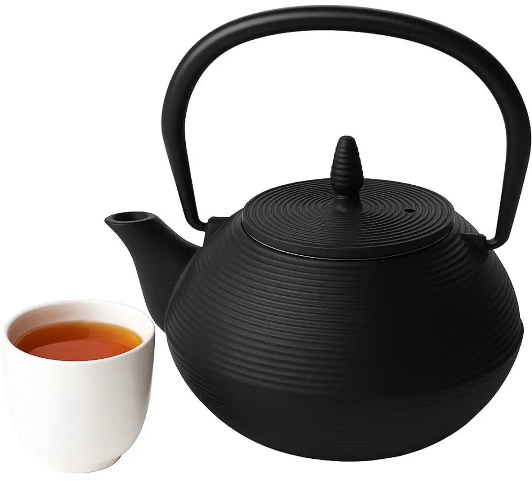 Cookinglife Theepot Sakura Tea Gietijzer 800ml - Zwart