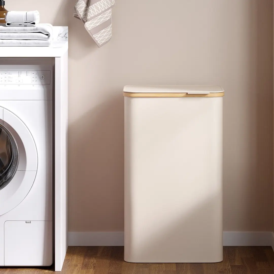 Songmics Wasmand met Deksel 90L