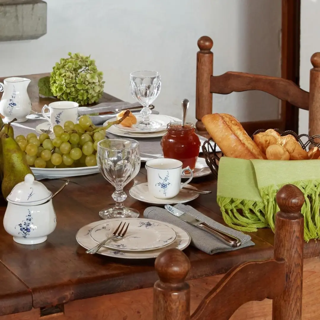 Villeroy & Boch Vieux Luxembourg Koffieservice - 18-delig wit-blauw