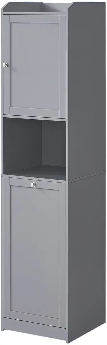 Songmics Badkamerkastje met wasmand 40x40x170cm