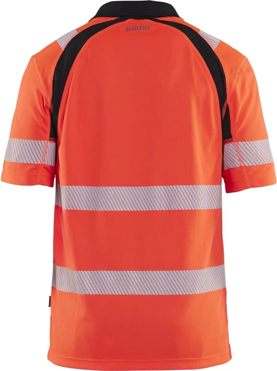 Blåkläder High Vis UV Poloshirt 35951013 - 3XL - High Vis Orange/Marineblau - afbeelding 6 van 6
