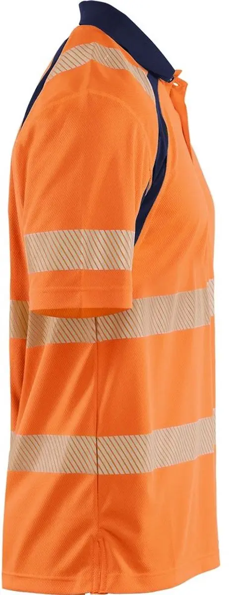 Blåkläder High Vis UV Poloshirt 35951013 - 3XL - High Vis Orange/Marineblau