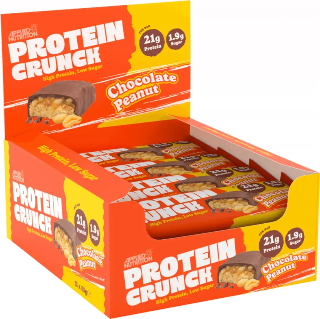 Applied Nutrition Protein Crunch 12x62g Eiwitrepen - Chocolade Pinda