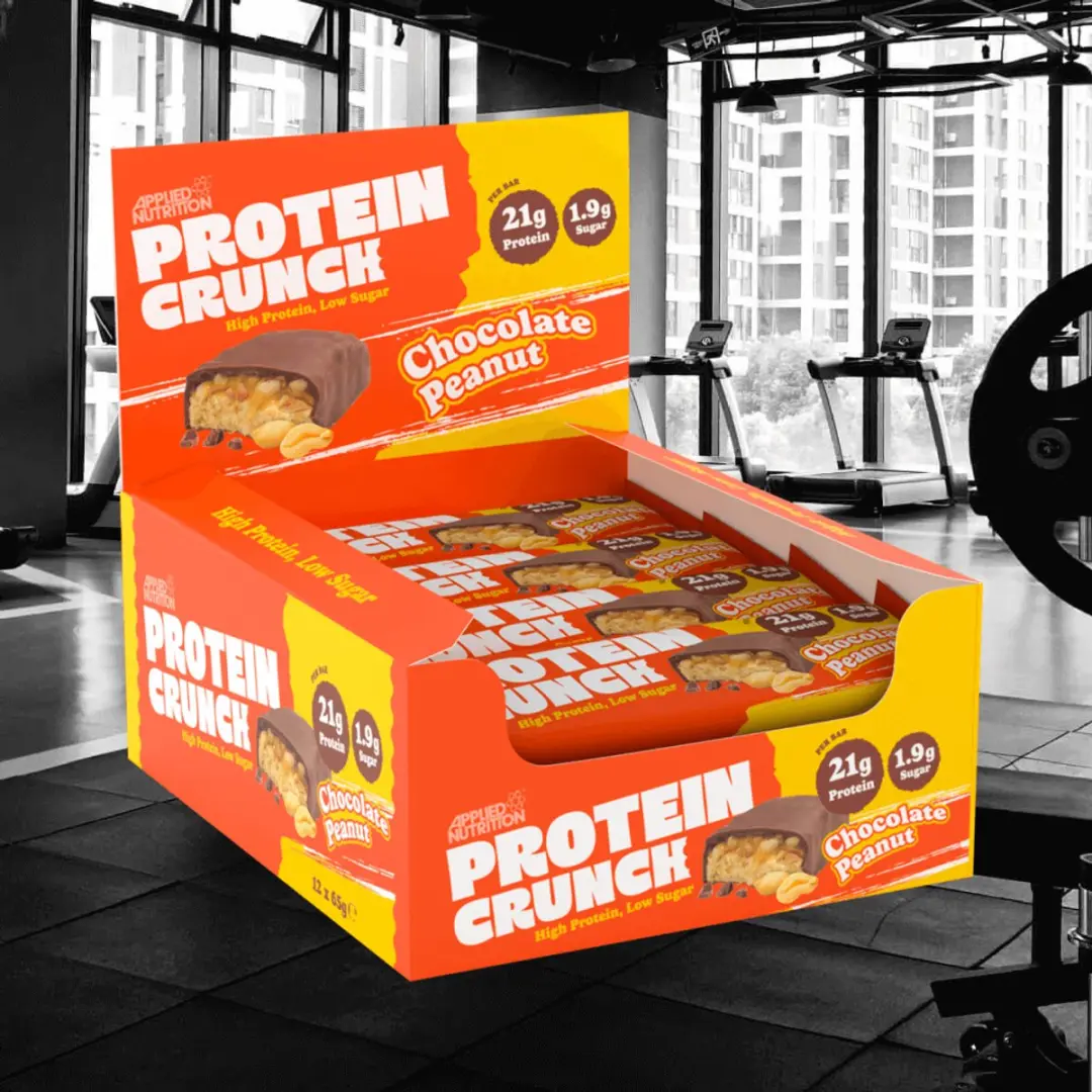 Applied Nutrition Protein Crunch 12x62g Eiwitrepen - Chocolade Pinda