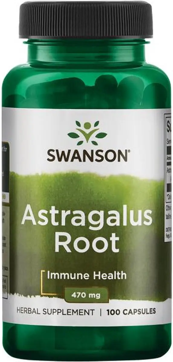 Swanson Astragalus 470mg Vegan 100 Capsules