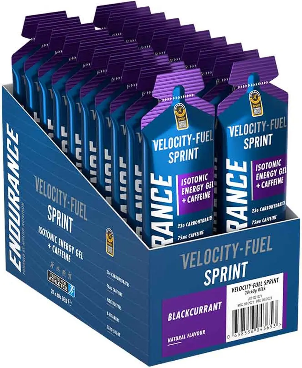 Applied Nutrition Endurance Sprint Gel 20x60ml - Zwart