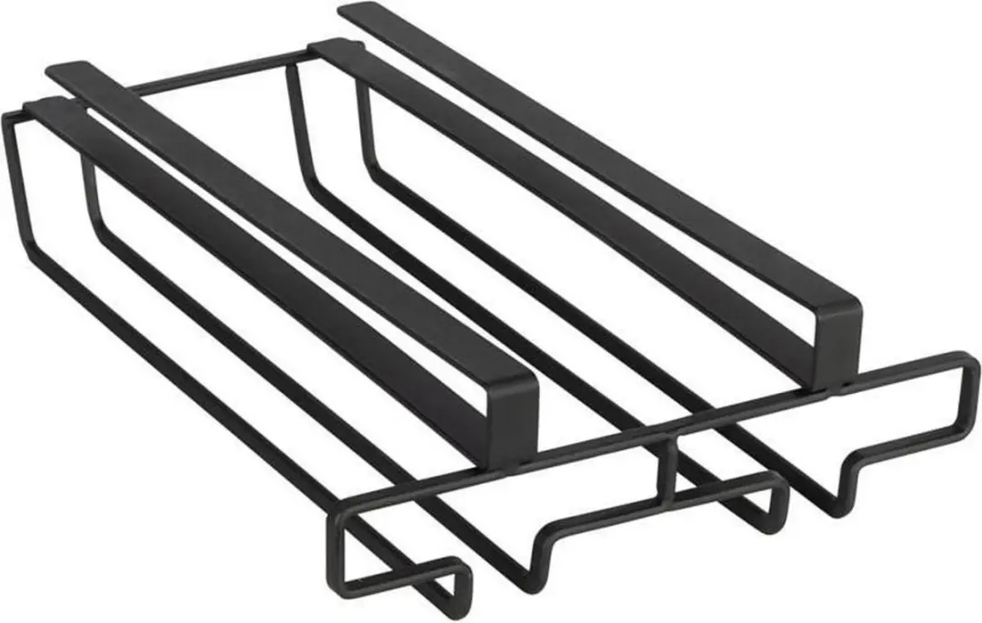 Wenko Wijnglazenhouder Klea 70x28cm - 6 Glazen - Zwart Staal