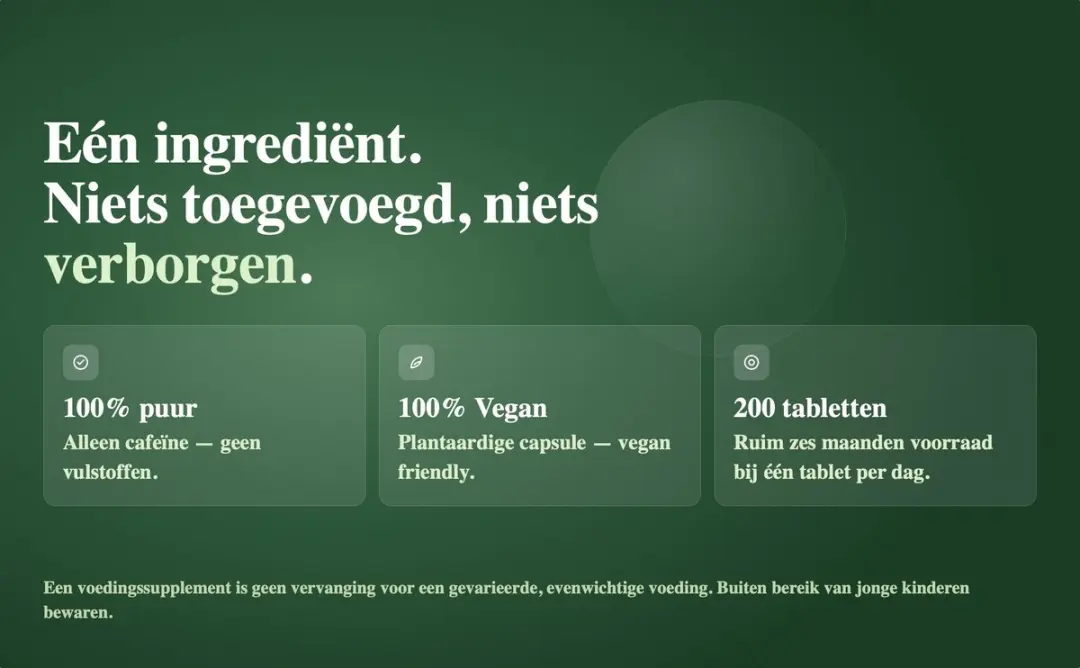 OstroVit Cafeïne 200mg 200 tabletten - Vegan