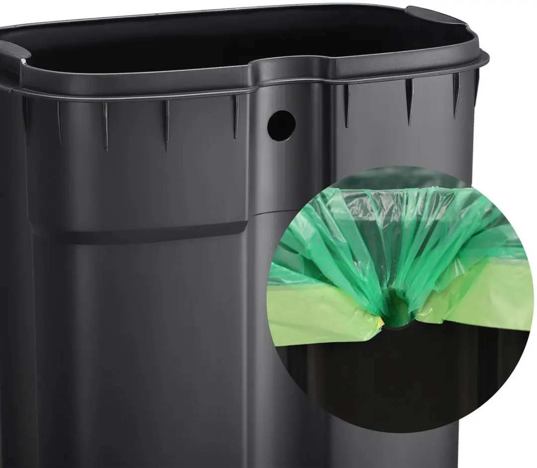 Songmics Afvalbak 30L - Rookgrijs