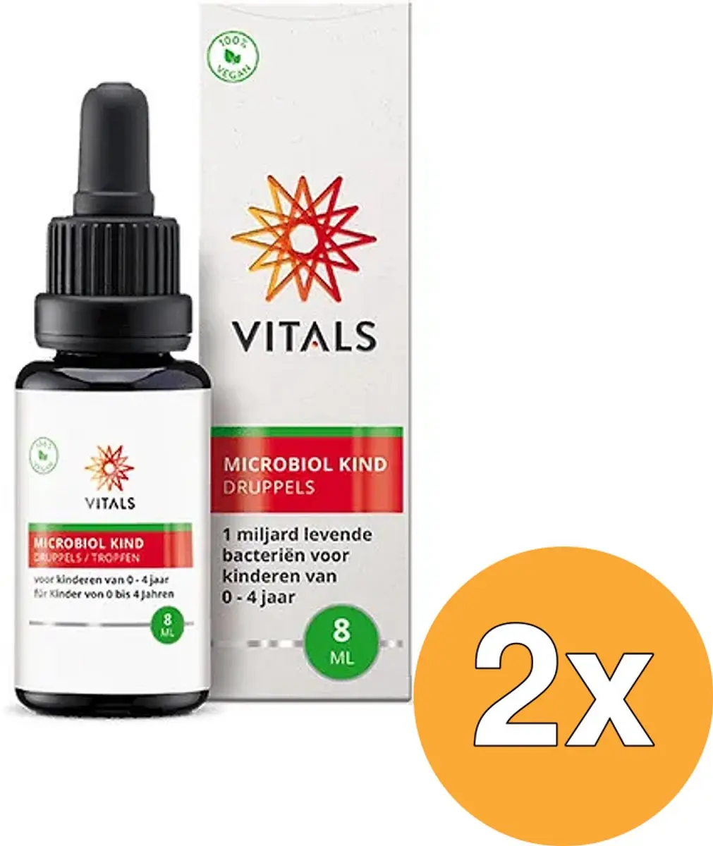 2x Vitals Microbiol kind 0-4 jaar (8 ml)