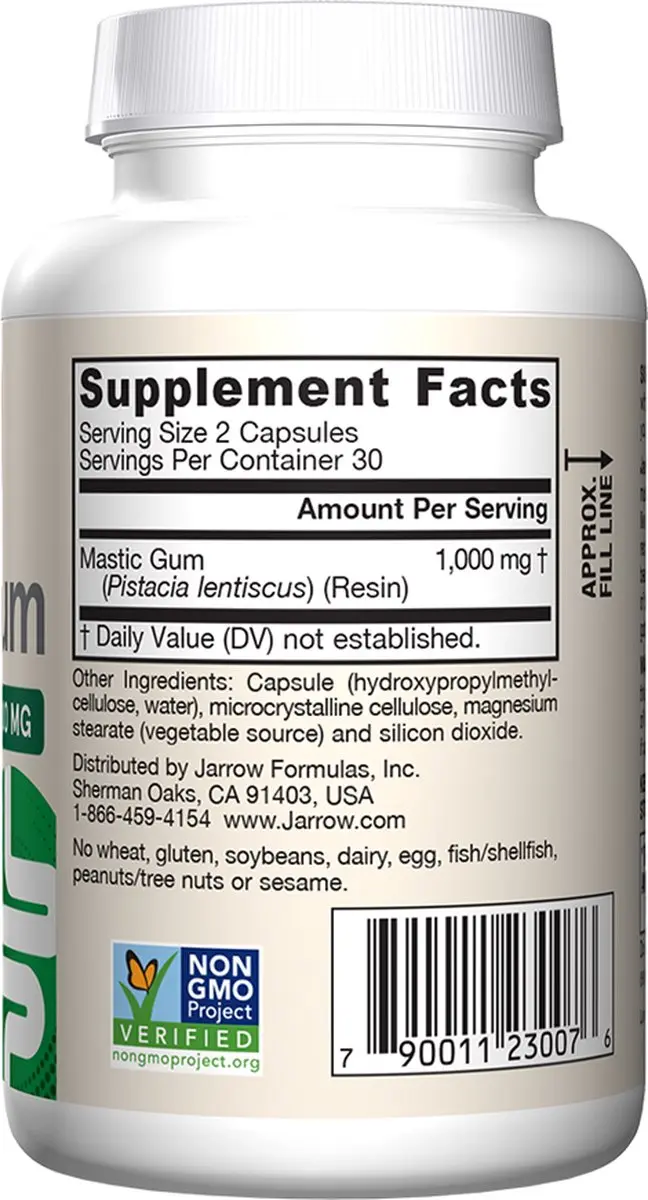 Jarrow Formulas Mastic Gum 500mg - 120 Capsules
