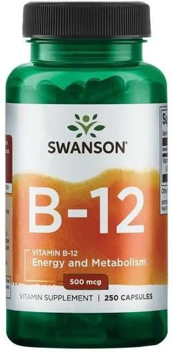 Swanson Vitamine B12 500mcg - 250 Capsules