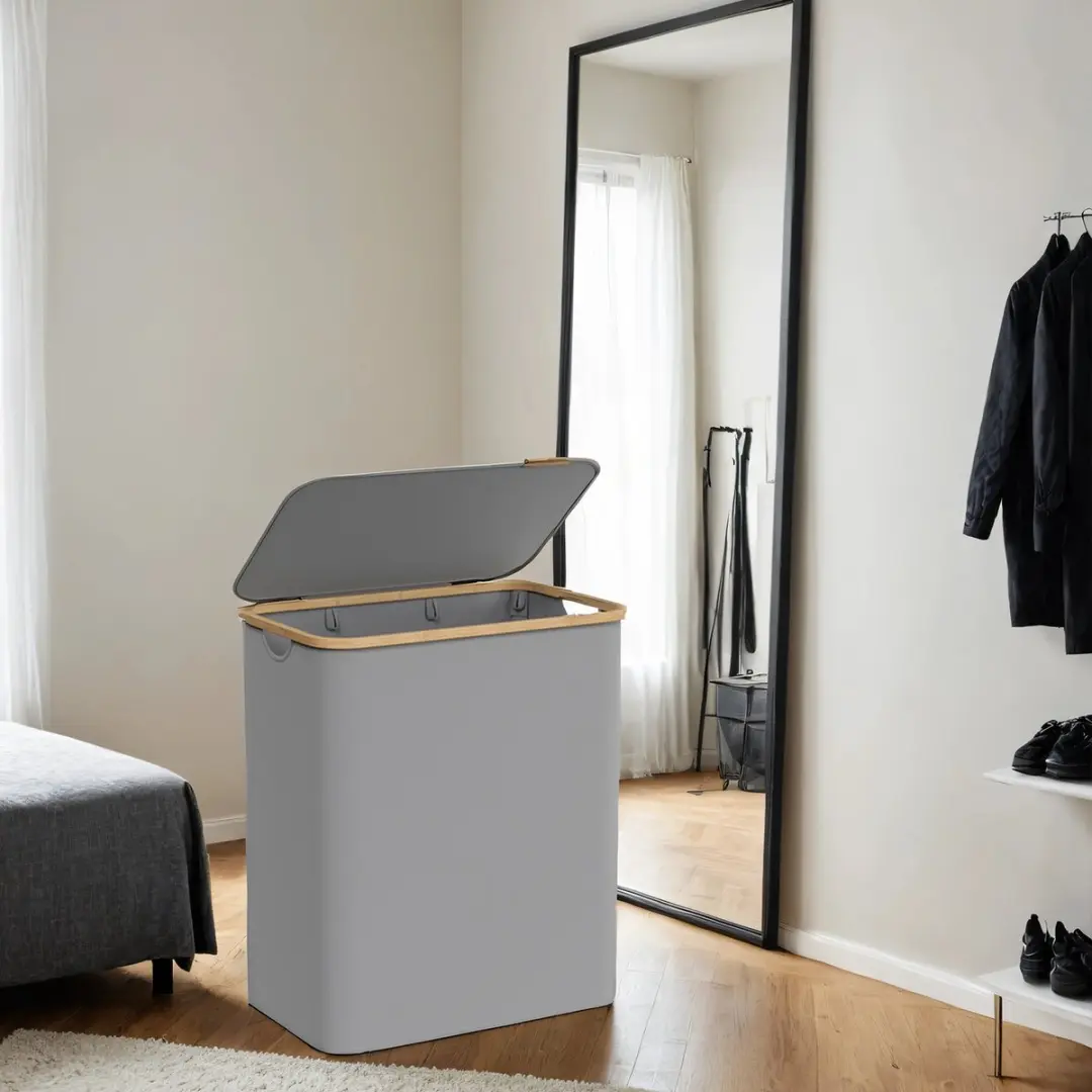 Songmics Wasmand Inktzwart