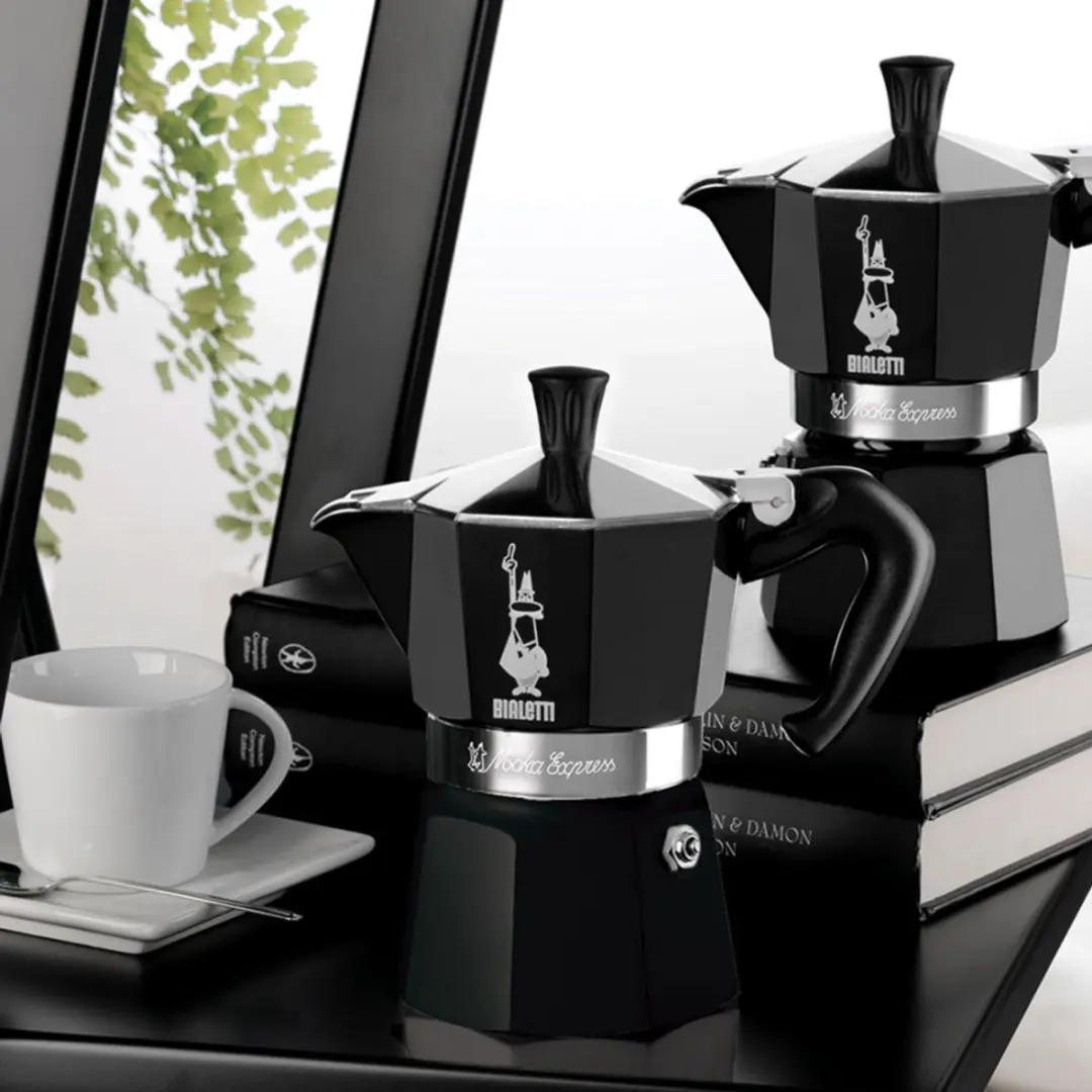 Bialetti Moka Express 3 Kops - Aluminium - Zwart