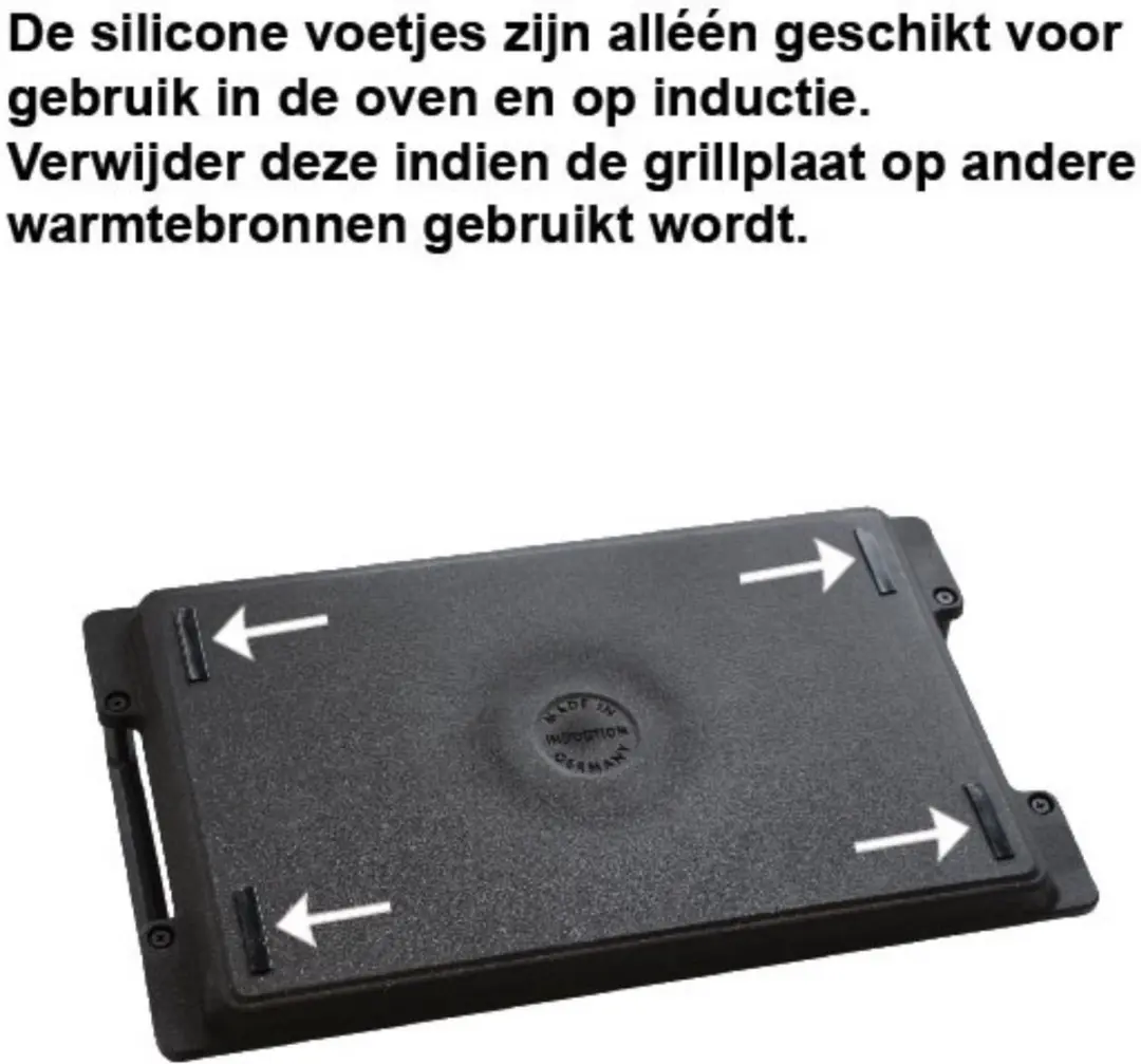 Eurolux Grillplaat L4PC-00018837 - 36,5x21,5cm - Zwart