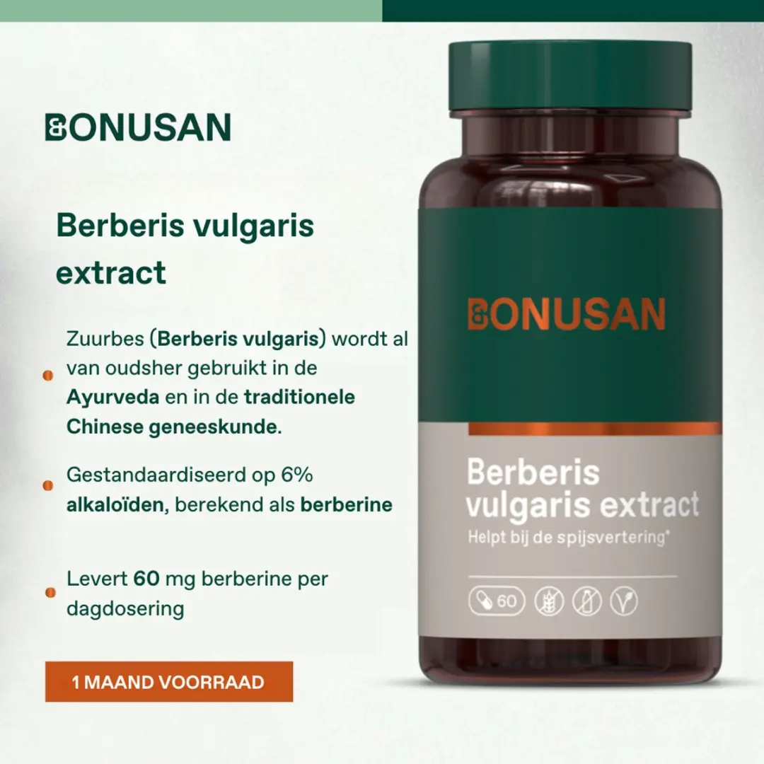 Bonusan Berberine 60 Capsules - 1000mg - Vegan