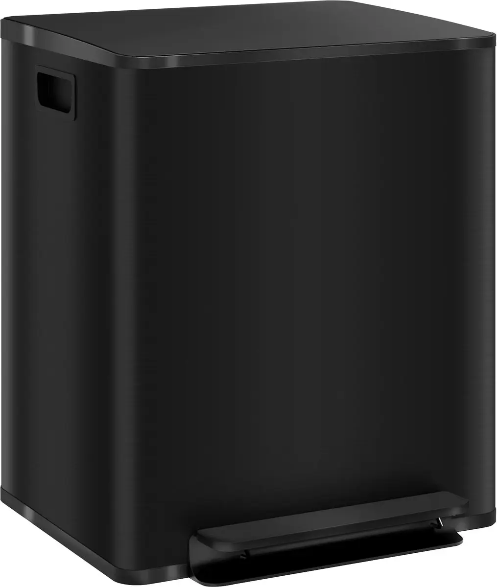 Homcom Edelstahl Vuilnisbak 47,7L