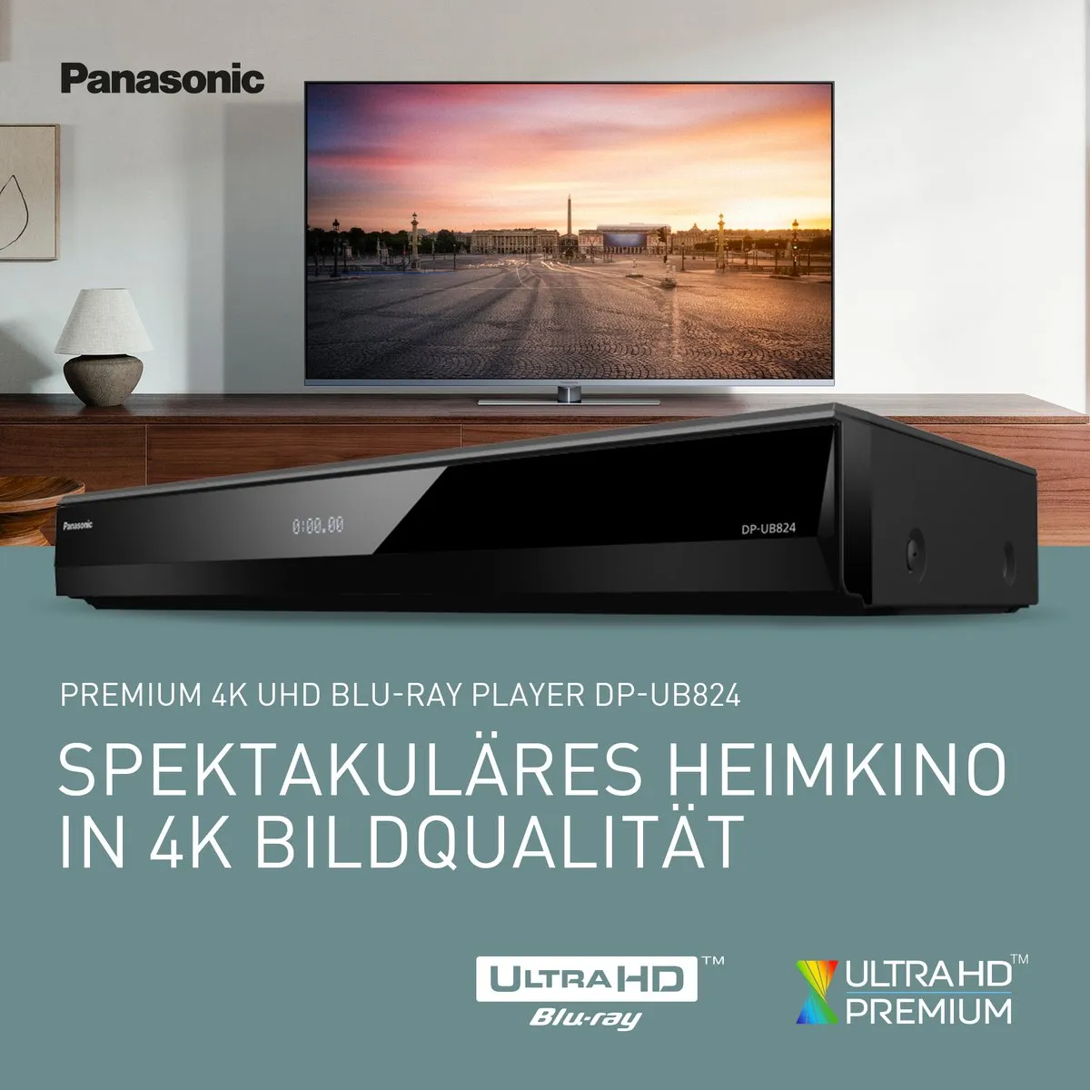 Panasonic DP-UB824EGK Blu-ray Speler - 4K - 2x HDMI - Zwart