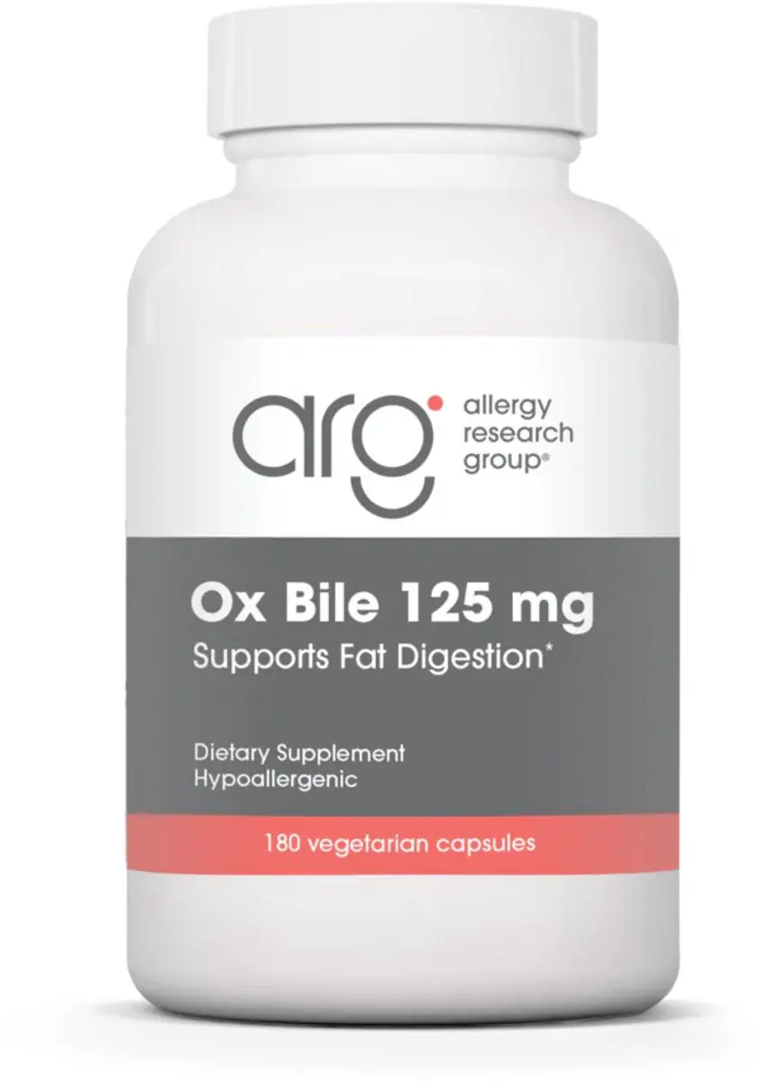 Allergy Research Group Ox Bile 500mg 100 Capsules