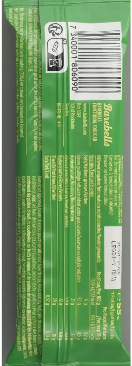 Barebells Soft Protein Bar - 12 Stuks - Banana Dream