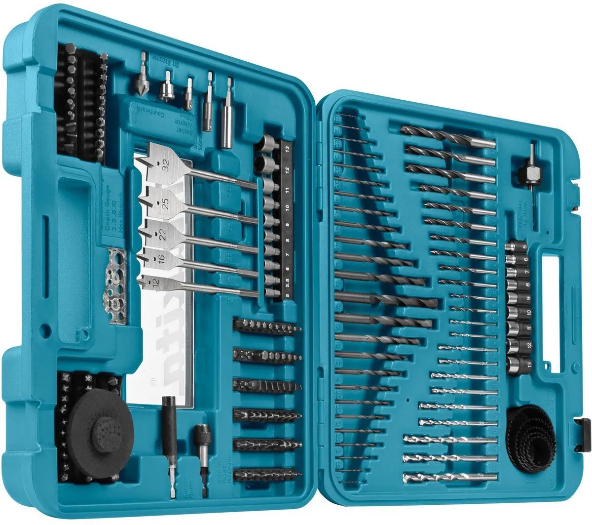 Makita D-47260 Boor/Bit Set - 201-delig - Turquoise
