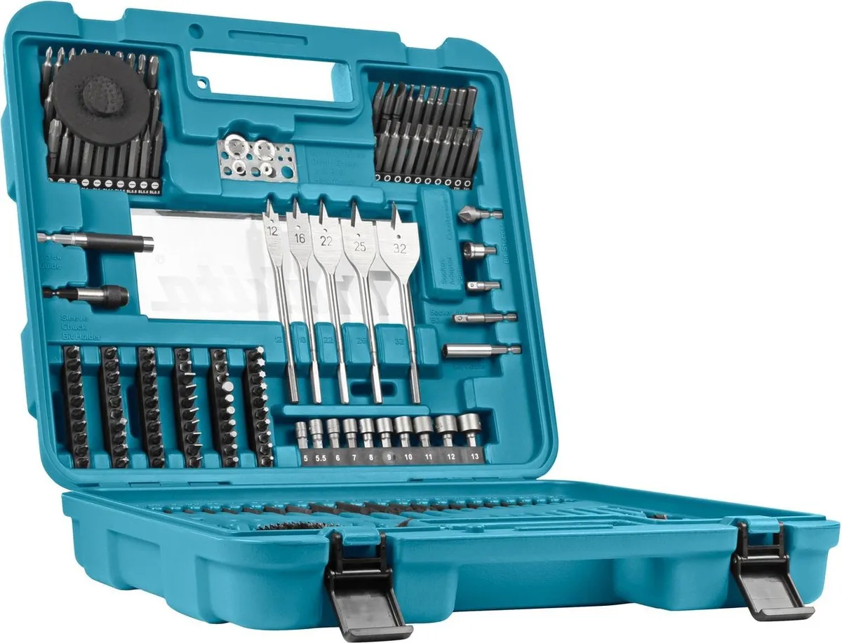 Makita D-47260 Boor/Bit Set - 201-delig - Turquoise - afbeelding 6 van 6