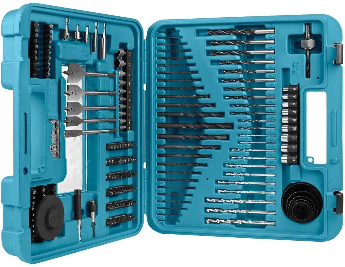 Makita D-47260 Boor/Bit Set - 201-delig - Turquoise