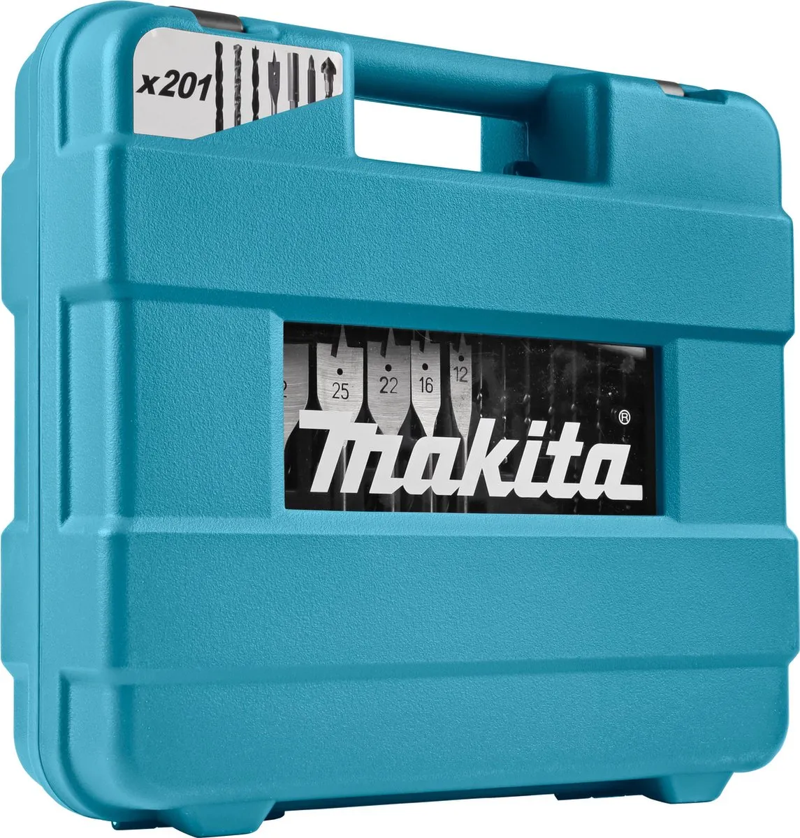 Makita D-47260 Boor/Bit Set - 201-delig - Turquoise