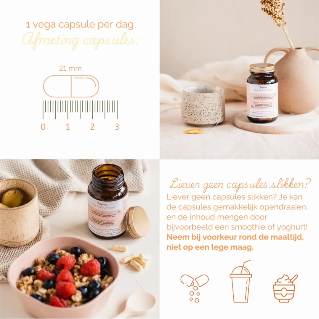Laveen Vega Multi Navulverpakking - 30 Capsules - Vegan