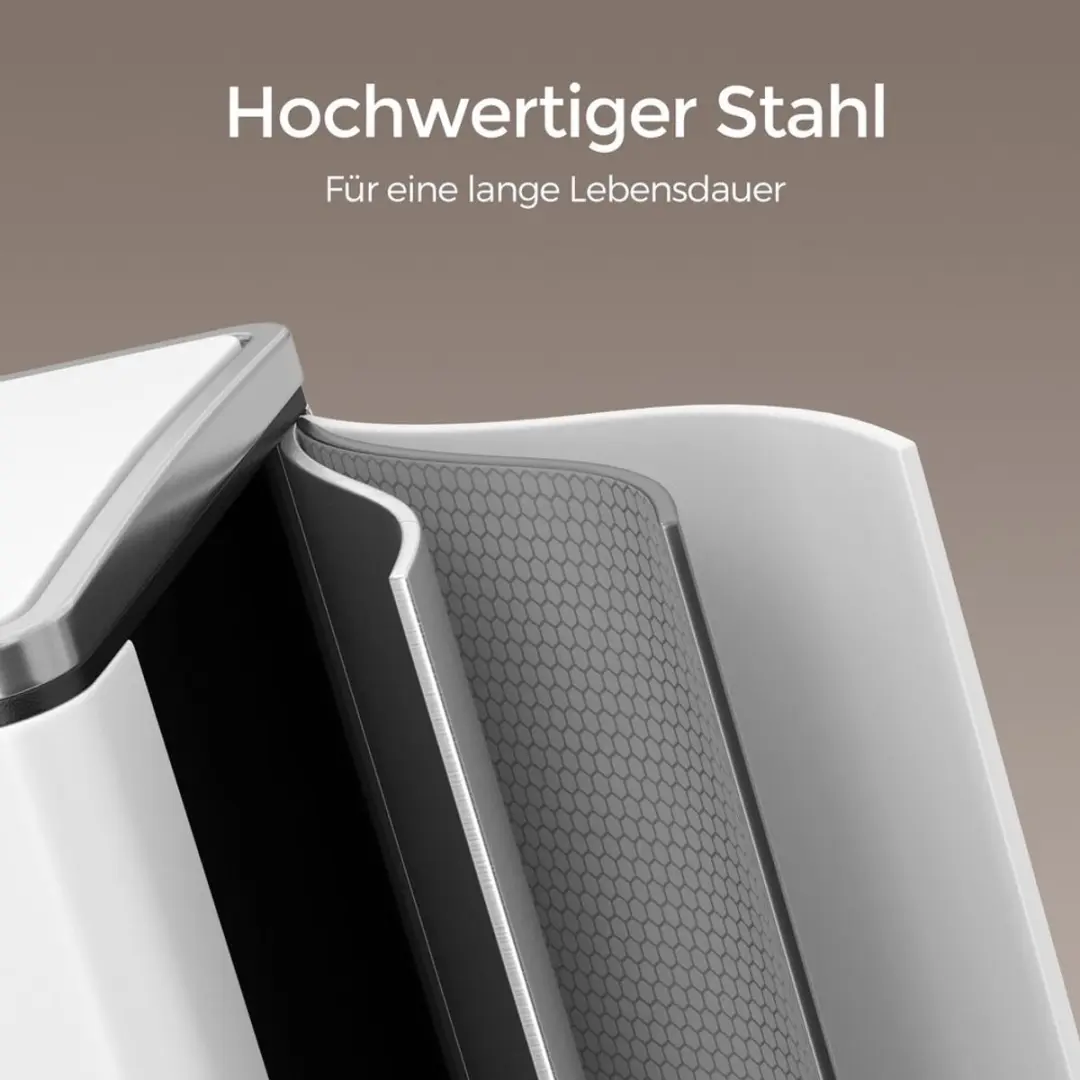 Songmics Keukenafvalbak 3x18L - Zilver