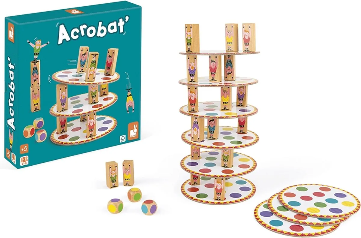 Janod Acrobaten Toren Behendigheidsspel JA02757