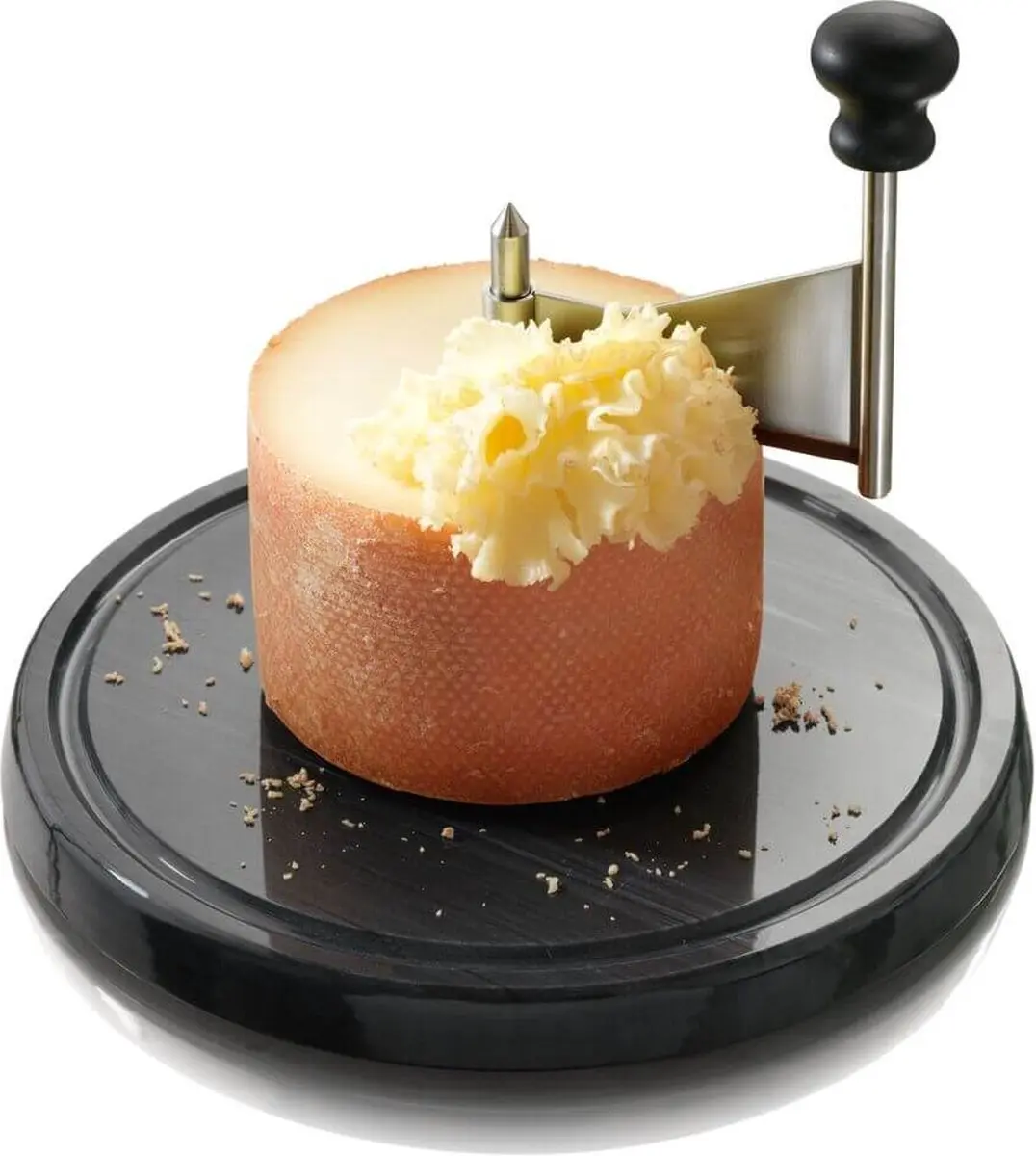 Boska Kaaskruller Marmer Tete de Moine - Zwart/Zilver