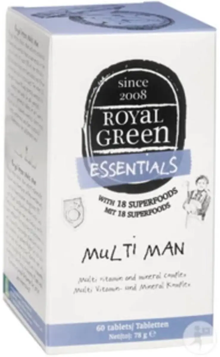 Royal Green Multi Man Voedingssupplement 60 tabletten