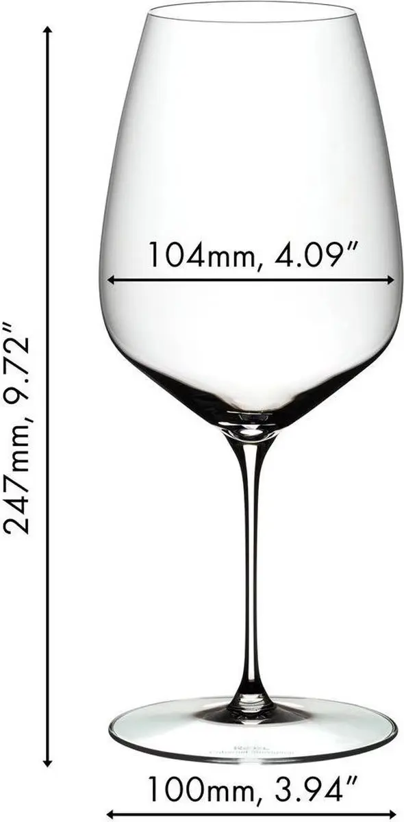 Riedel Veloce Rode Wijnglazen - Cabernet/Merlot 6 Stuks