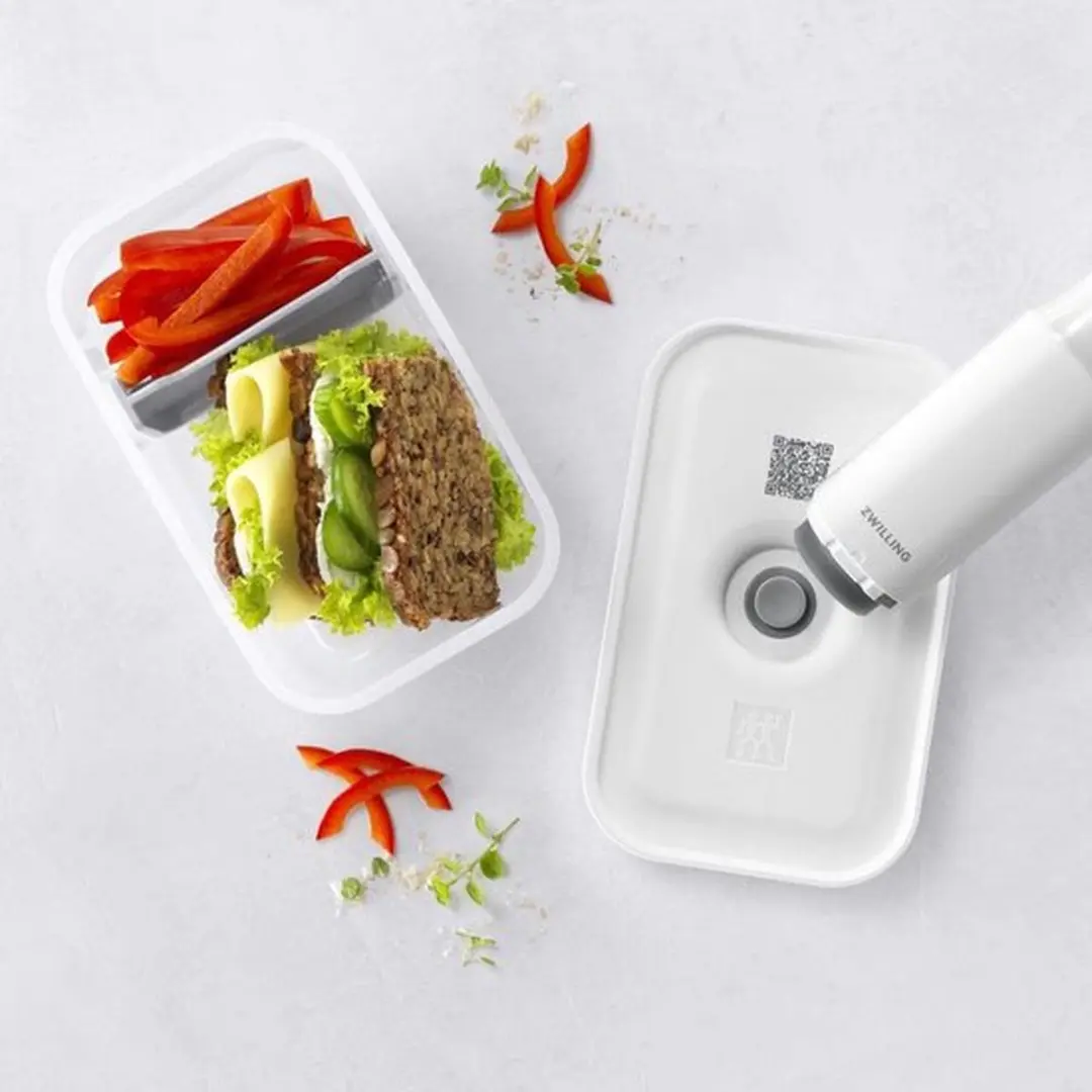 Zwilling Fresh & Save Vacuüm Lunchbox 1.6L - Grijs/Semi-transparant