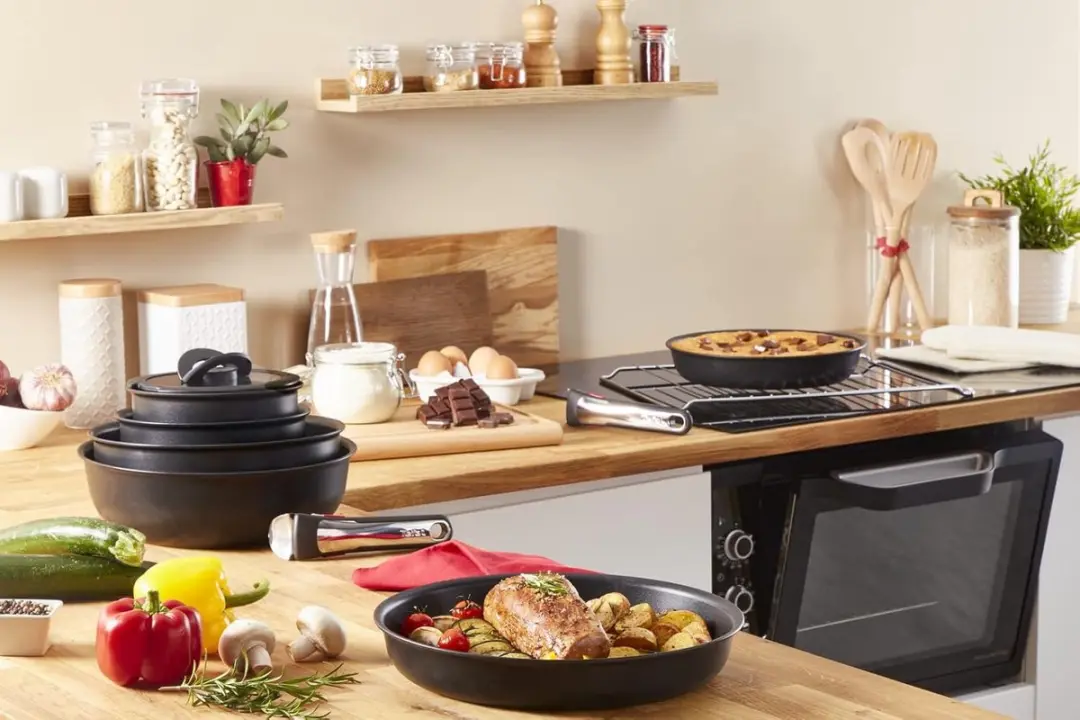 Tefal Ingenio Titanium Fusion Steelpan 18cm - Antiaanbaklaag - Zwart