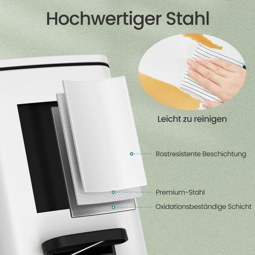 Songmics Cosmeticabak 6L - Pedaalbediening Wit