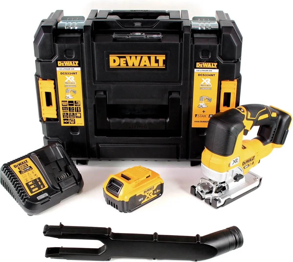 DeWalt DCS334 P1 Pendelzaag 18V - 3200/min - 1x 5,0Ah Accu + Oplader